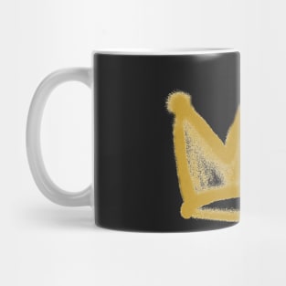 Gold graffiti crown Mug